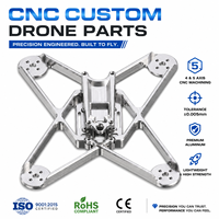 Pièces de drone FPV de course quadricoptère en acier inoxydable/alliage d'aluminium usinées CNC 4/5 axes sur mesure de haute précision OEM ODM