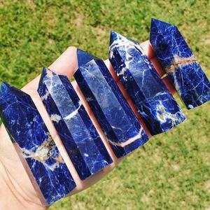Venta al por Mayor de Cristal de Sodalita Natural Pulido Estilo Bohemio en Forma de Torre para Decoración del Hogar Única y Regalos Navideños - Product Image 2