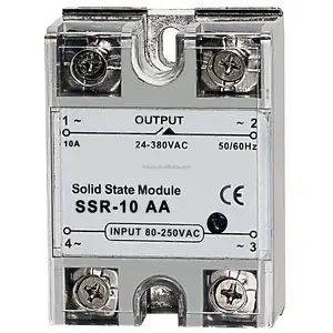 10 A SSR-Relay Allzweck-LED-Wechselstromsteuerung Wechselstromschutz-Einzelphasen-Solid-State-Relay