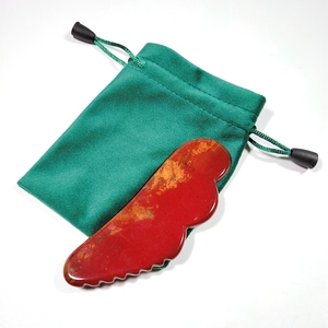 HZ Suministro directo aparatos de terapia de masaje ala dentada Mookaite jaspe guastone raspado gua sha tablero - Product Image 1