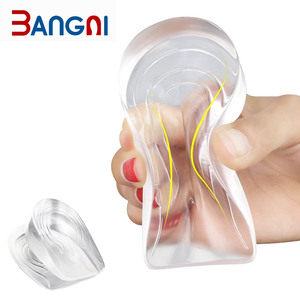 Silicone Height Increase <strong>Heel</strong> Insole Self-adhesive Anti-slip Insoles Invisible Height GEL <strong>Heel</strong> <strong>Support</strong> Man Woman - Product Image 5