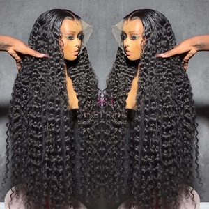 Pelucas de Cabello Humano Rizado Ondulado de 30 Pulgadas con Encaje Frontal HD 13x6, Densidad 250, Ondas Profundas, Peluca Frontal de Encaje 13x4 Brasileña para Mujeres - Product Image 3