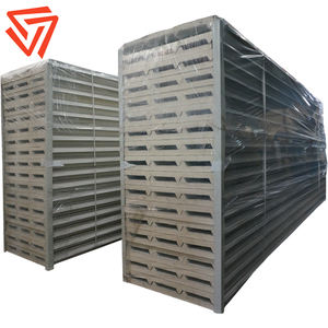 קיר מבודד גיליון מגולוון צבוע מראש לוח קיר סנדוויץ' קצף פוליאוריטן לקיר בניין חיצוני - Product Image 5