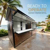 Casa Contenedor Desmontable Transpirable de Montaje Rápido para Uso Exterior, Aplicaciones en Patios, Escaleras y Tiendas - Diseño Moderno de Mediados de Siglo