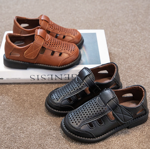 รองเท้าเด็กผู้ชาย แฟชั่นเด็ก รองเท้ากีฬา รองเท้าลำลองกลางแจ้ง รองเท้าหนังสำหรับเด็ก - Product Image 4