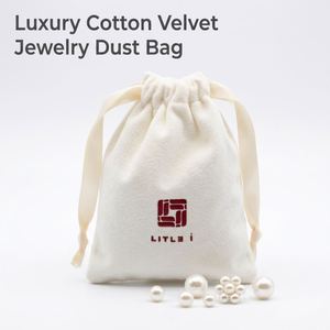 Custom Logo Printed Velvet Jewelry <b>Bag</b>, Eco-friendly Soft Velvet Gift Packaging Drawstring Pouch Earring Storage <b>Dust</b> <b>Bags</b> - Product Image 2