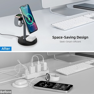 Cargador Inalámbrico Magnético Semiconductivo Q I2.2 de 25W, Estación de Carga Rápida 3 en 1 para <span class=keywords><strong>iPhone</strong></span> 17, 16, iWatch y <span class=keywords><strong>AirPods</strong></span> - Product Image 5