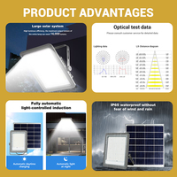 Projecteur solaire LED étanche IP65 à charge automatique de jour 300-600 W pour routes, parcs et cours extérieures