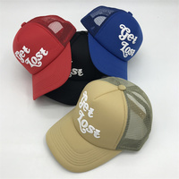 Gorra de conductor de camión de malla de espuma de 5 paneles al por mayor gorra de camionero de tela de pana de estilo Hip Hop con logotipo personalizado impreso