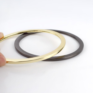 Pour BF334 <span class=keywords><strong>85mm</strong></span> plat joint torique métal sac poignées et sangles pour femmes sac à main fermoir connecteurs accessoires - Product Image 6