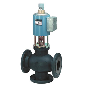 Siemens Solenoid Control Valve 3 Way AC 230 <b>V</b> Water 0-10 <b>Bar</b> -40C to 200C Parabolic Flow - Product Image 2