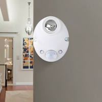Harga Kompetitif Sensor Gerak Inframerah PIR 360 Derajat E27 dengan Deteksi Maks. 6m dan Penundaan 5detik-5menit untuk Rumah