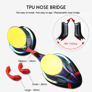 Lunettes de <span class=keywords><strong>natation</strong></span> de <span class=keywords><strong>compétition</strong></span> professionnelles personnalisées, lunettes de <span class=keywords><strong>natation</strong></span> de protection en silicone anti-buée et anti-ultraviolet étanche - Product Image 4