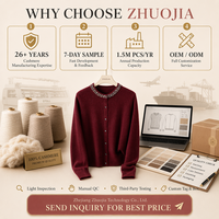 Damen Winter Klassischer Rundhals-Strickcardigan mit Knöpfen 2026 Trend Helan Mountain Ningxia Stoll Geringe Mindestbestellmenge