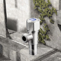 Robinet à trois voies en acier inoxydable pour eau chaude et froide, anti-explosion, accessoire de salle de bain et de cuisine pour hôtels, toilettes, salles de douche