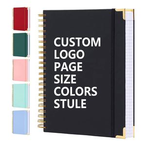 Promotion Gift Spiral Notebook <b>A5</b> <b>Diary</b> Notebook Leather Cover Journal Coil Notebook Journals a 5 Planner Custom - Product Image 1