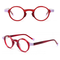 WWB-WP2406 Monturas de Gafas de Prescripción Combinadas de Acetato Laminado Pequeñas de Lujo para Hombre y Mujer, Novedad 2026