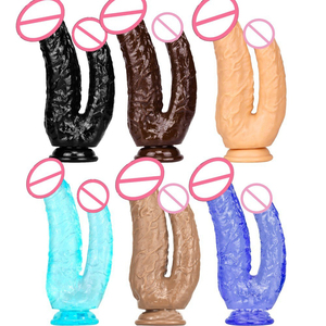 Produits pour adultes en gros : Masturbateurs féminins, Jouets sexuels, Godemiché double tête à ventouse puissante pour le sexe lesbien - Product Image 6