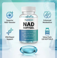 Compléments de beauté OEM NAD Peptides Nicotinamide et Resvératrol en gélules souples 1000mg Réparation ADN Plus Capsules Liposomales NAD+