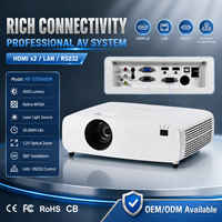 Projecteur laser professionnel de 4500 lumens avec zoom optique 1,2x pour salle de réunion et salle de classe