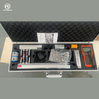 Pengukur aliran ultrasonik Digital genggam dengan sensor yang dikonfigurasi untuk pengukuran cairan minyak air OEM dapat disesuaikan