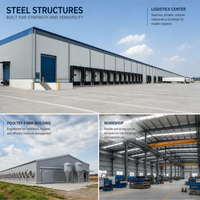 Almacén de Estructura de Acero Industrial Prefabricado de Diseño Personalizado para Logística y Almacenamiento Multifuncional