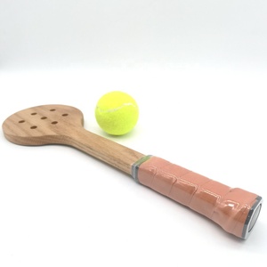 Raqueta de Entrenamiento de Tenis de Madera con Forma de Lágrima OEM, Punto Dulce de Padel, Práctica de Entrenamiento - Product Image 3