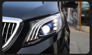 Fari Anteriori di Aggiornamento per Benz Vito 2016-2023 W447 <span class=keywords><strong>Faro</strong></span> a LED Lampada Frontale DRL Lente Proiettore Accessori Auto Dinamici Modificati - Product Image 2