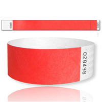 Bracelet Tyvek jetable imprimé sur mesure 250*25mm ou 250*19mm Bracelets en papier indéchirable avec numéro de série