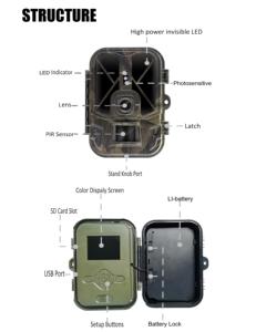 Suntekcam săn Đường Mòn máy ảnh 50MP 4K Video với tầm nhìn ban đêm không thấm nước năng lượng mặt trời hỗ trợ bao gồm. HC-940A-Li pin lithium 8000mAh - Product Image 3