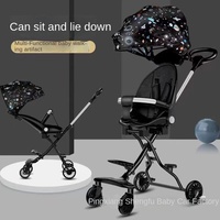 Fournisseur d'usine, poussette pour bébé, marche magique, pliage à un bouton, deux sens, poussette pour enfants, alliage d'aluminium, vente en gros