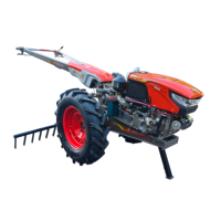 Traktor Pertanian NL 131 PLUS 15.5HP Mesin Diesel ZT155 Starter Elektrik Ban Karet Rake 2WD Komponen Gearbox Inti Roda