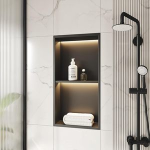 Lampe murale encastrée <span class=keywords><strong>LED</strong></span> noire moderne en acier inoxydable, anti-traces de doigts, installation encastrée – Meilleure vente - Product Image 5