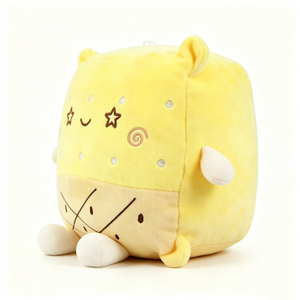 Cadeau personnalisé sur le thème de la nourriture pour filles, peluche originale en forme de fromage, coussin moelleux et confortable. - Product Image 5