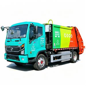Camion compacteur de déchets électrique Dongfeng de 8 mètres cubes, 4x2, camion d'assainissement municipal pour la gestion des déchets - Product Image 1