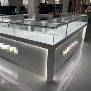 Sundo tùy chỉnh kính sang trọng cửa hàng đồ trang sức hiển thị tủ với khóa kim loại thép không gỉ trang sức truy cập Showcase - Product Image 3