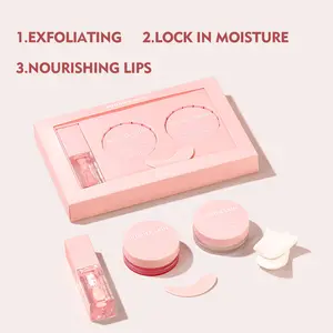 Lip Scrub/Mask/Oil Nourishing Lips Care Kit Moisturizing Lip Care Set with Gift Packaging