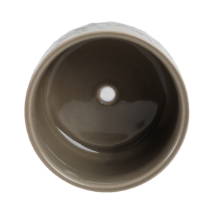 Vaso rotondo in gres goffrato per piante da interno e decorazioni per la casa, ideale per esporre su scaffali e patii - Product Image 6