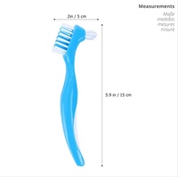 Nouvelle tendance produits d'hygiène buccale à poils souples usage domestique nettoyage des fausses dents brosse à dents orthodontique brosse à prothèse dentaire