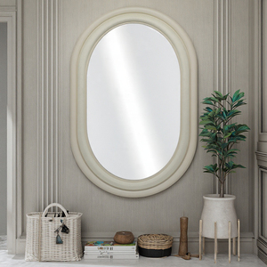 Tay độc đáo làm bằng gỗ và vải khung tường gương thích hợp cho phòng thay đồ hoặc phòng ngủ cổ điển Vanity gương sử dụng - Product Image 5