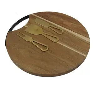 Rustic Charcuterie Cheese Serving Platter Wooden Shallow Dishes Oval Shaped Wood Plates Wooden Serving Trays