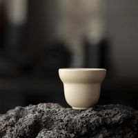 Tasse à thé en céramique Caomu Temple Dehua, tasse à dégustation de thé, grande gourde, maître Kung Fu, service à thé chinois, design simple