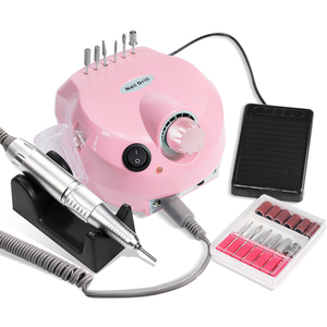 Kit professionnel de fraises à ongles en acrylique haute vitesse 35 000 tr/min pour manucure et pédicure, en plastique, pour le Royaume-Uni et les États-Unis - Product Image 1