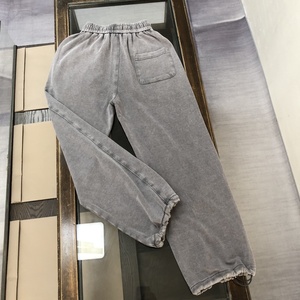 Heavy Weight <strong>Men</strong> Casual Vintage Breathable Eco-Friendly <strong>Loose</strong> Fit Elastic Waist <strong>Jogger</strong> Pants Cargos Acid Wash Gradient Flare - Product Image 3