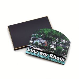 Hot Sales Custom Print Logo Country Cities Tourism Souvenirs Customized Laser Engrave 3D Wooden <b>Fridge</b> Magnets - Product Image 6