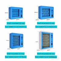 Armoire à clés intelligente en métal robuste avec serrure électronique, alarme antivol intégrée, journal d'audit, système de gestion des clés intelligentes, étanche