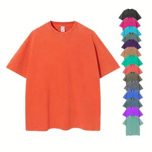 ออกแบบเสื้อยืดเปล่าคุณภาพสูง 230 แกรม ผ้าฝ้ายพิมพ์ลายตามสั่งสำหรับผู้ชาย เสื้อยืดโอเวอร์ไซส์หนาน้ำหนักมากสำหรับผู้ชาย - Product Image 2
