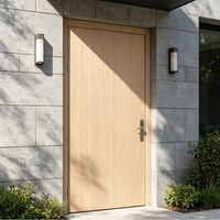 Puerta Interior Moderna Minimalista de PVC, Impermeable, con Panel Multicapa, para Proyectos de Acabado Inmobiliario