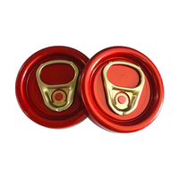 Couvercle en aluminium à ouverture facile pour canettes de boissons, anneau de traction rouge, qualité alimentaire, recyclable, joint supérieur pour soda Bee