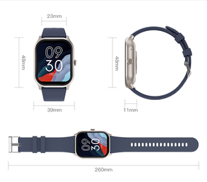 Montre connectée rectangulaire ZL77J, écran tactile TFT complet, connectivité téléphonique BT, moniteur <span class=keywords><strong>de</strong></span> sommeil, boussole, fonctions <span class=keywords><strong>calendrier</strong></span>, ultra-fine - Product Image 5